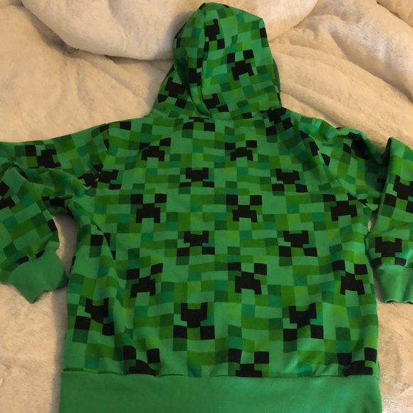 MINECRAFT full zip hoodie Youth Large - excellent condition mesh face hoodie - Picture 6 of 10